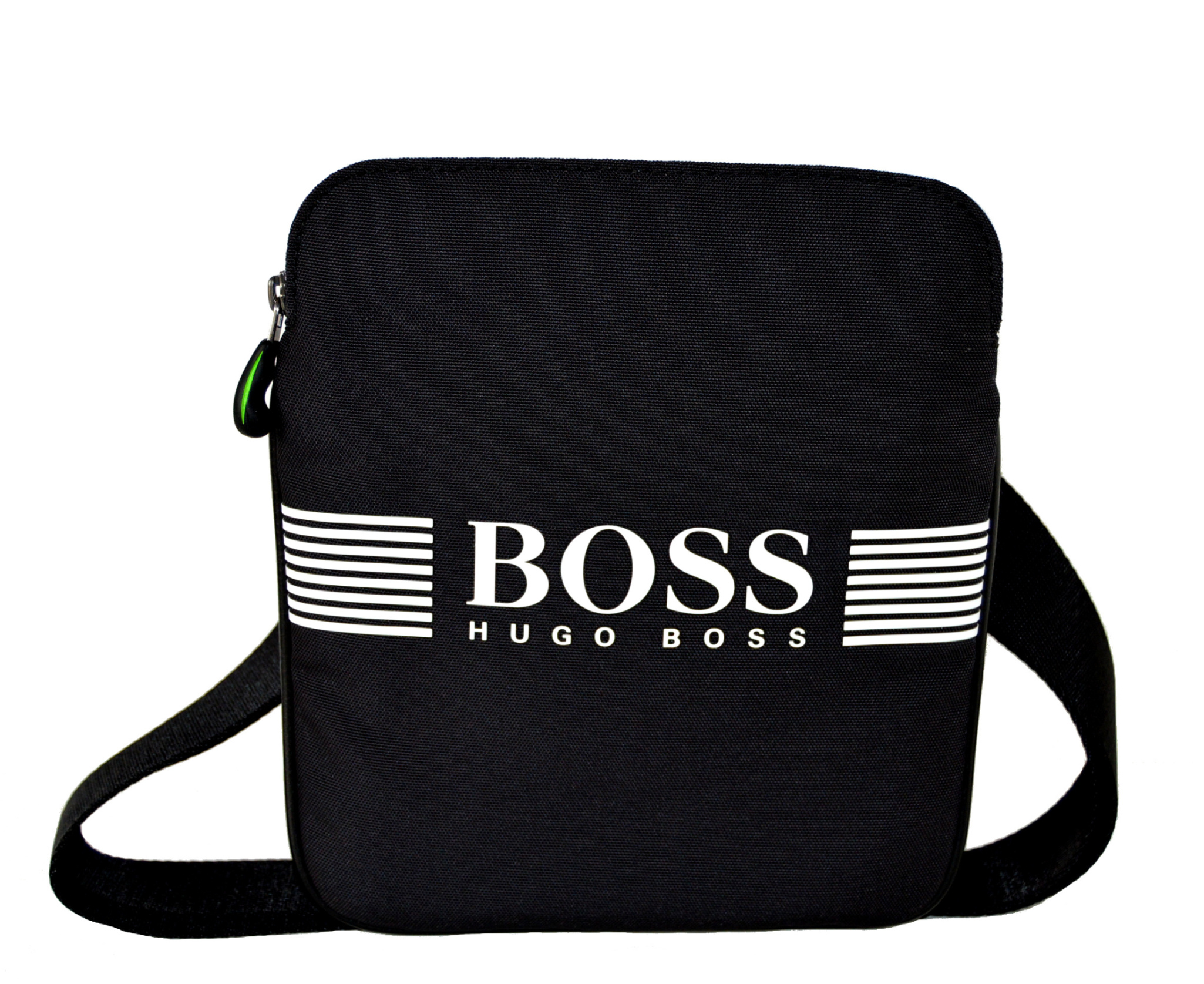 Umhängetasche BAGS2enjoy Shopping S Zip - Green PREMIUM Taschen & - BAGS2enjoy für HUGO Pixel Nylon | BOSS Accessoires Schwarz